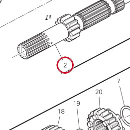 Arbre primaire boîte — réf. 14912661A | Ducati Store