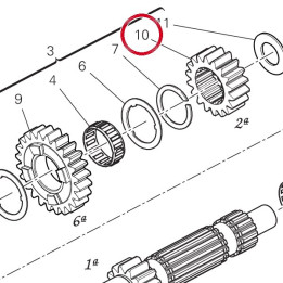 Engrenage menant 2Eme — réf. 17216501A | Ducati Store
