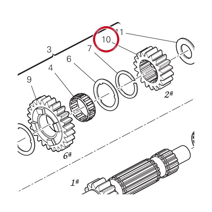 Engrenage menant 2Eme — réf. 17216501A | Ducati Store