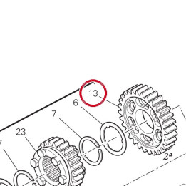 2Nd driven gear Z31 I=61 — réf. 17216711A | Ducati Store