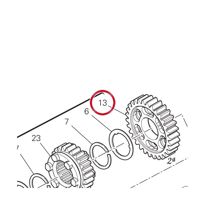 2Nd driven gear Z31 I=61 — réf. 17216711A | Ducati Store