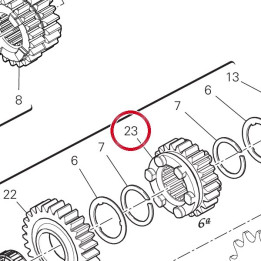 Engrenage entraine 6Eme — réf. 17216701A | Ducati Store