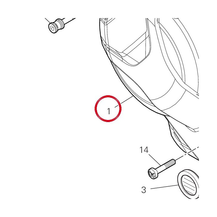 Couvercle embrayage — réf. 24321711B5 | Ducati Store