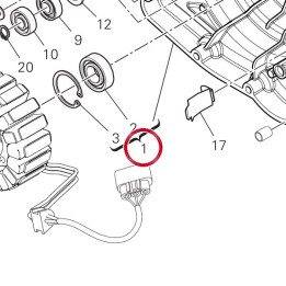Couvercle generateur — réf. 24221551A5 | Ducati Store