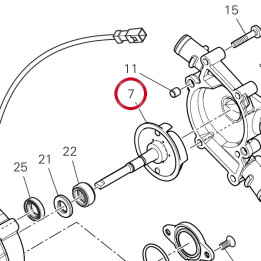 Couronne mobile pompe eau — réf. 25120131A | Ducati Store