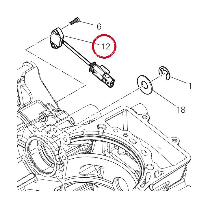 Capteur de position boîte — réf. 55243942A | Ducati Store