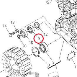 Roulement à billes 6000 — réf. 70240091A | Ducati Store