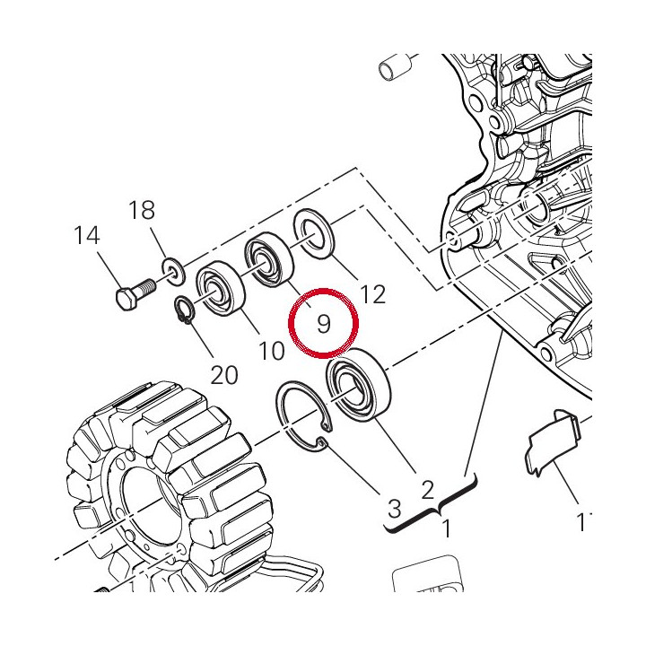 Roulement à billes 6000 — réf. 70240091A | Ducati Store