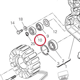 Roulement 70240102A — réf. 70240102A | Ducati Store