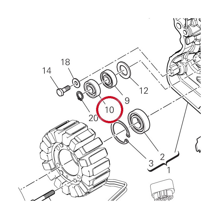 Roulement 70240102A — réf. 70240102A | Ducati Store