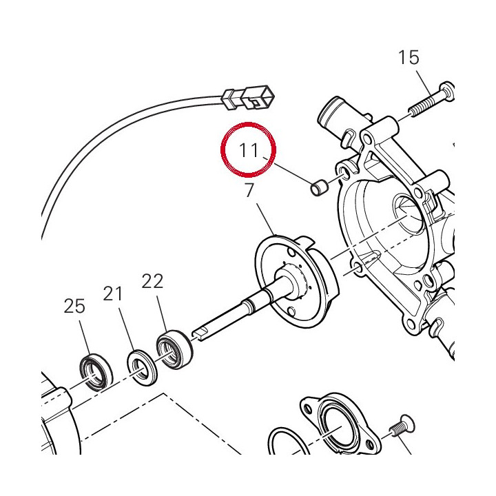 Goujon de référence — réf. 71110922A | Ducati Store