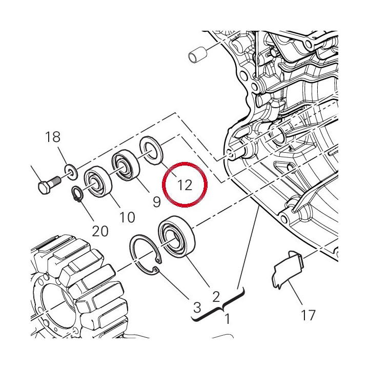 Entretoise 71311281B — réf. 71311281B | Ducati Store