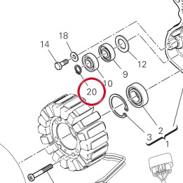 Circlip 88450431A — réf. 88450431A | Ducati Store