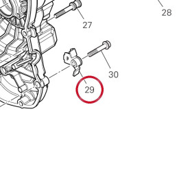 Bride gauche 83019891AA — réf. 83019891AA | Ducati Store