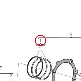 Piston complet 12222392C — réf. 12222393C | Ducati Store