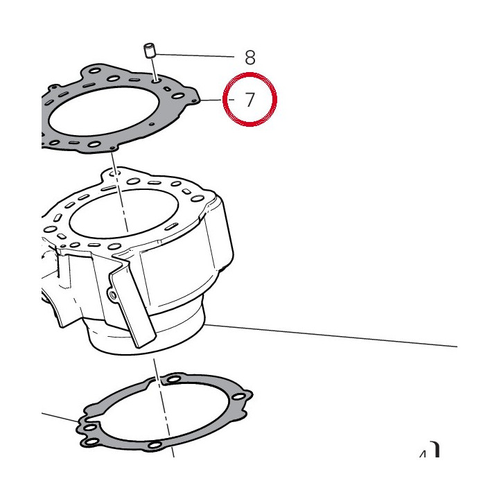 Joint coulasse 78611622B — réf. 78611622B | Ducati Store
