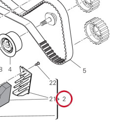 Couvercle ext. courroie — réf. 24521901A | Ducati Store