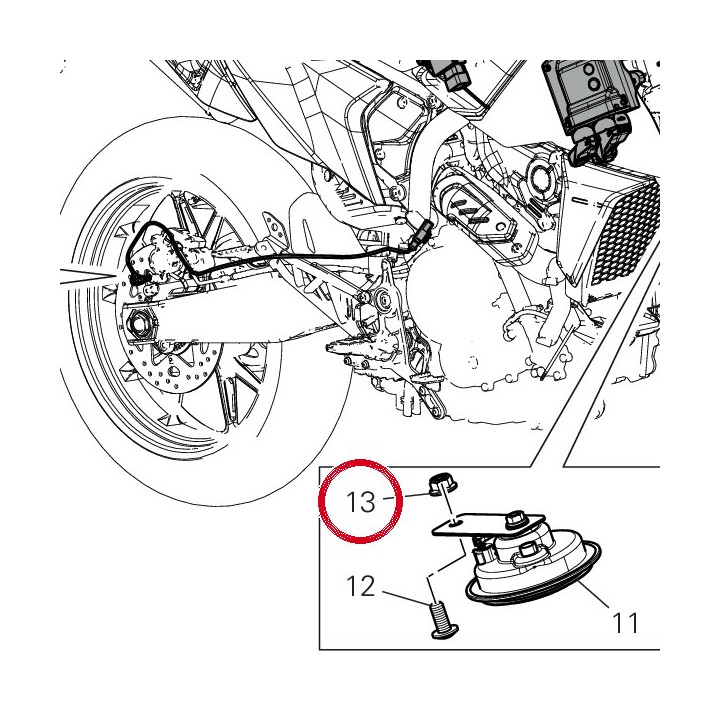 Écrou M8 74940081A — réf. 74940081A | Ducati Store
