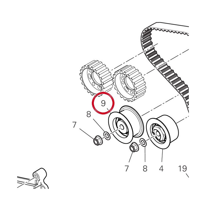 Tendeur courroie — réf. 45120321B | Ducati Store