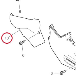 Lower vertical belt cover — réf. 24511911A | Ducati Store