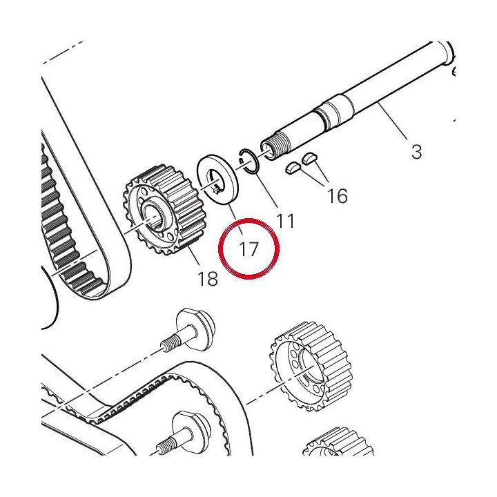 Entretoise 71611281B — réf. 71611281B | Ducati Store