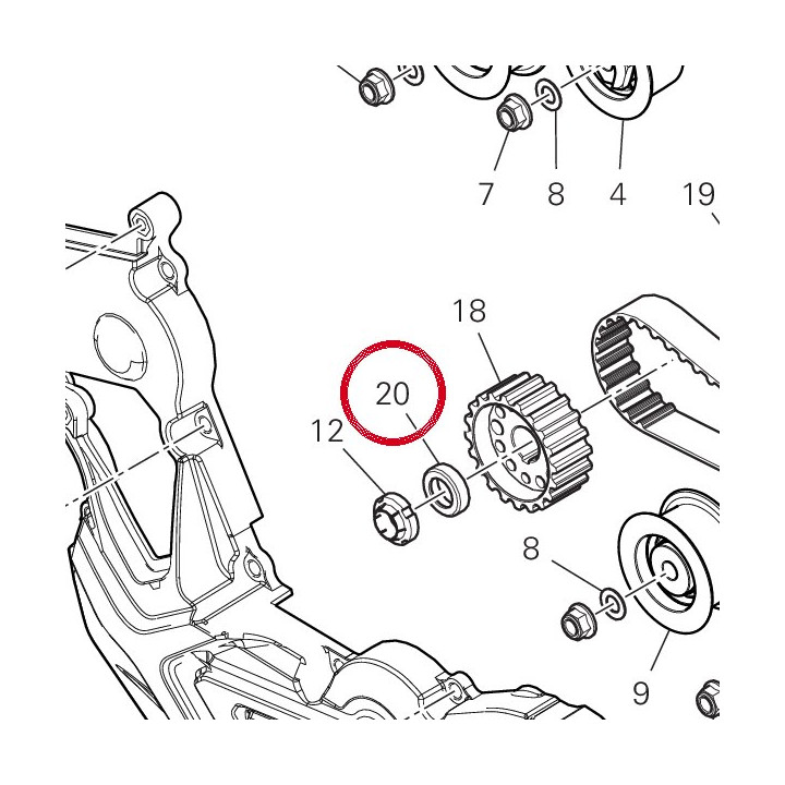 Entretoise 71610722A — réf. 71610722A | Ducati Store
