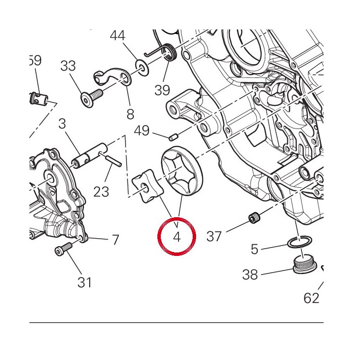 Pompe à huile complète — réf. 17420591A | Ducati Store