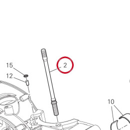 Goujon fixation cylindre — réf. 76610551D | Ducati Store