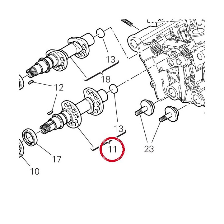 Arbre distribution — réf. 14824232A | Ducati Store