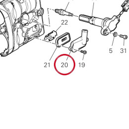 1710 Oriz.secondary air — réf. 24717012B | Ducati Store