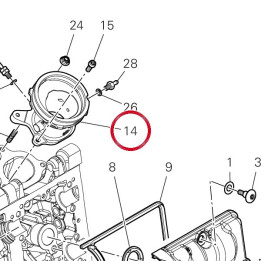 Raccord D'Admission — réf. 14010951A | Ducati Store
