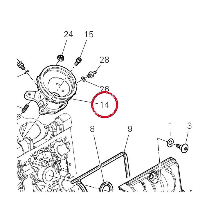 Raccord D'Admission — réf. 14010951A | Ducati Store
