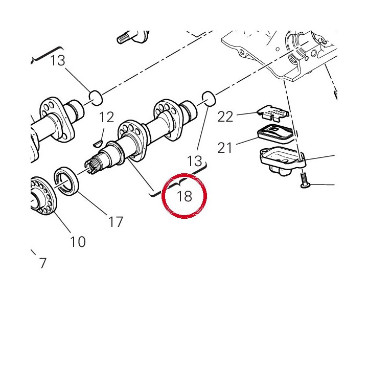 Arbre distribution — réf. 14825731A | Ducati Store
