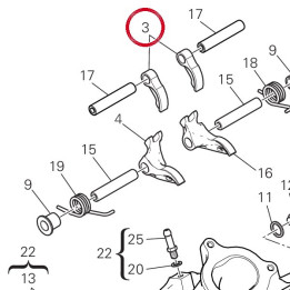 Culbuteur ouverture — réf. 20810321A | Ducati Store