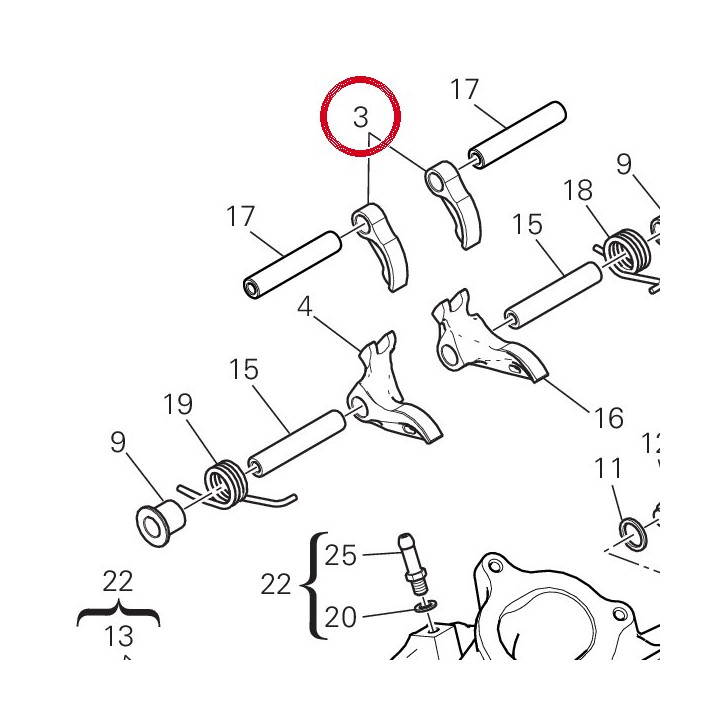 Culbuteur ouverture — réf. 20810321A | Ducati Store