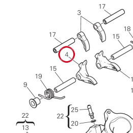 Culbuteur fermature gauche — réf. 20910501A | Ducati Store