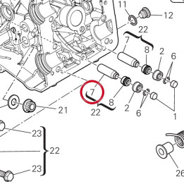Guide-Soupape majore 0,03 — réf. 30310631BB | Ducati Store