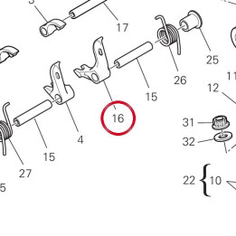 Culbuteur fermature droit — réf. 20910491A | Ducati Store