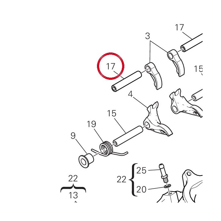 Axe culbuteur ouverture — réf. 82112941A | Ducati Store