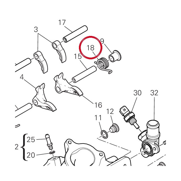 Ressort retour soupape — réf. 79915011A | Ducati Store