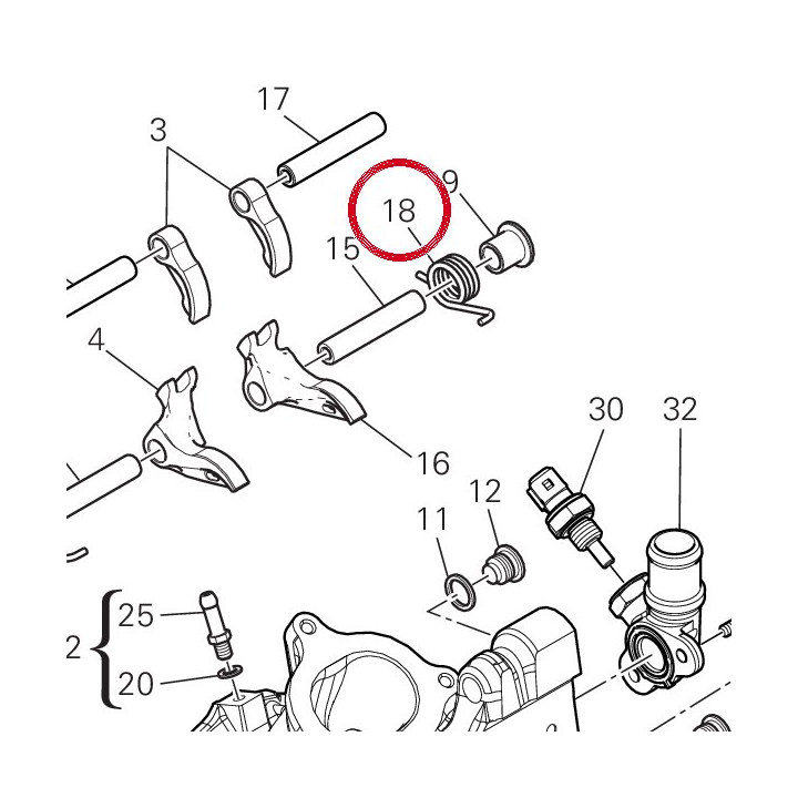 Ressort retour soupape — réf. 79915001A | Ducati Store
