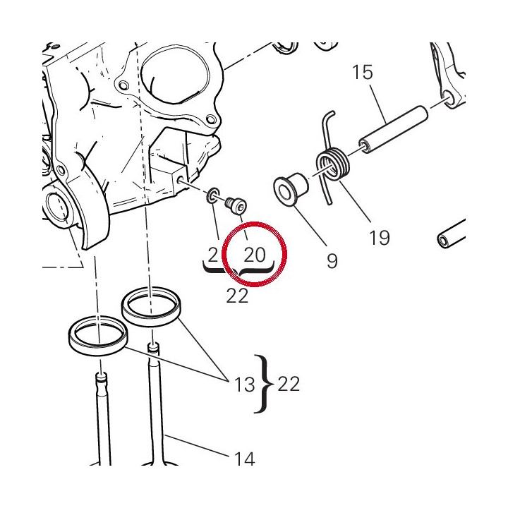 Vis tceir M6X8 77350618B — réf. 77350618B | Ducati Store