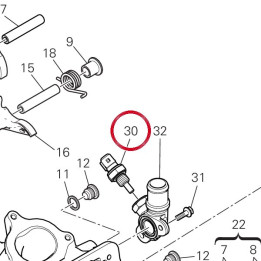 Capteur temperature eau — réf. 55243442A | Ducati Store