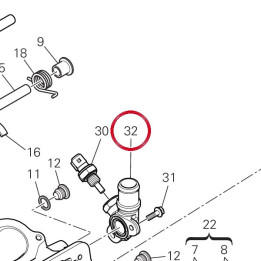 Raccord tuyau eau — réf. 81420051A | Ducati Store