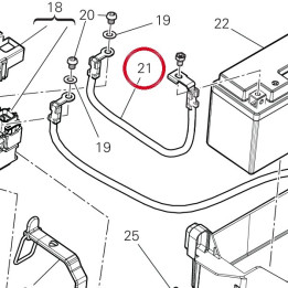 Câble batterie — réf. 51411151C | Ducati Store