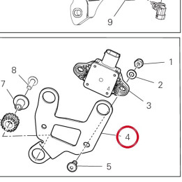 Equerre 8301B191BA — réf. 8301B191BA | Ducati Store