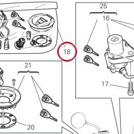 Kit serrures 59822561A — réf. 59822561A | Ducati Store
