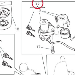 Key-Operated switche 1900 — réf. 65220371A | Ducati Store