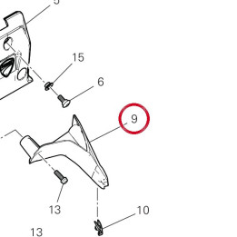 Support Pare-Brise gauche — réf. 8301B971A | Ducati Store
