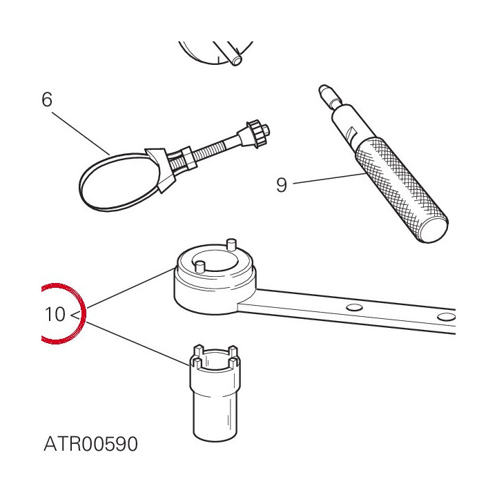 Clé arret poulies — réf. 887005644 | Ducati Store